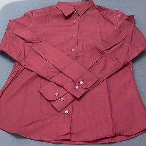NWT maroon button down shirt size small